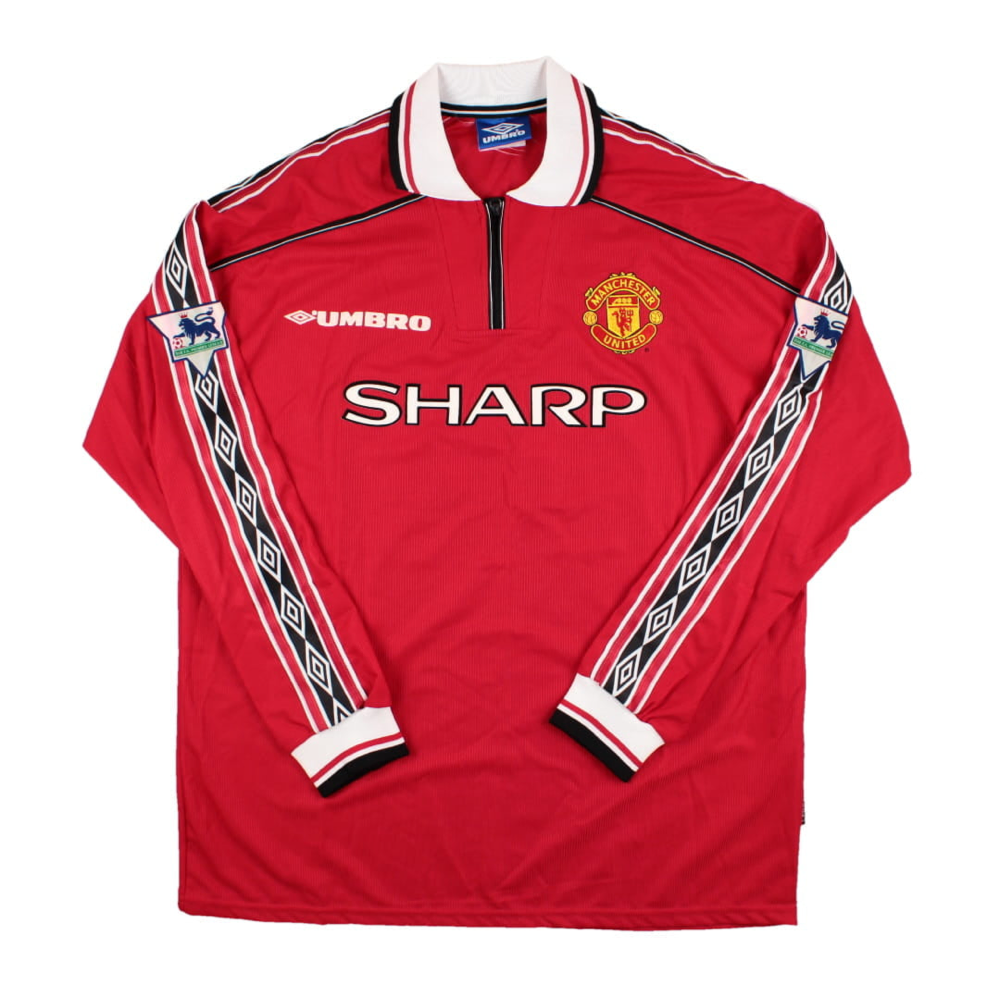 1998-00 Manchester United FC Thuis Lange Mouw
