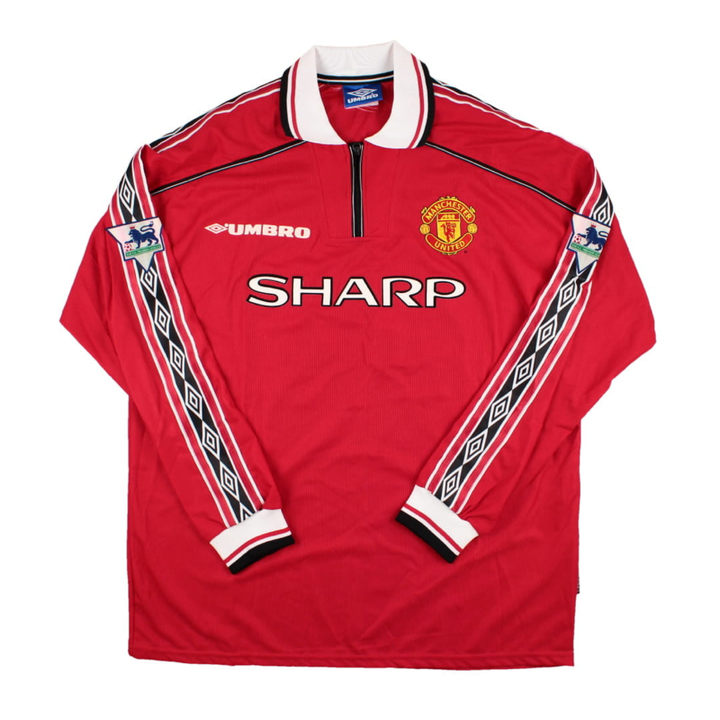 1998-00 Manchester United FC Thuis Lange Mouw