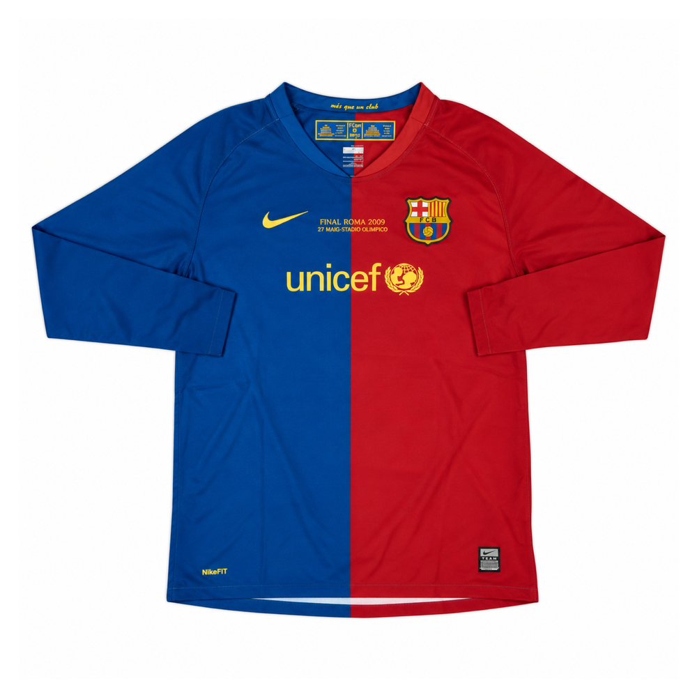2008-09 FC Barcelona Domicile Manches Longues