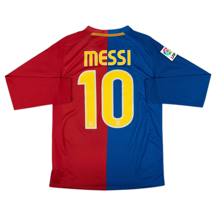 2008-09 FC Barcelona Domicile Manches Longues