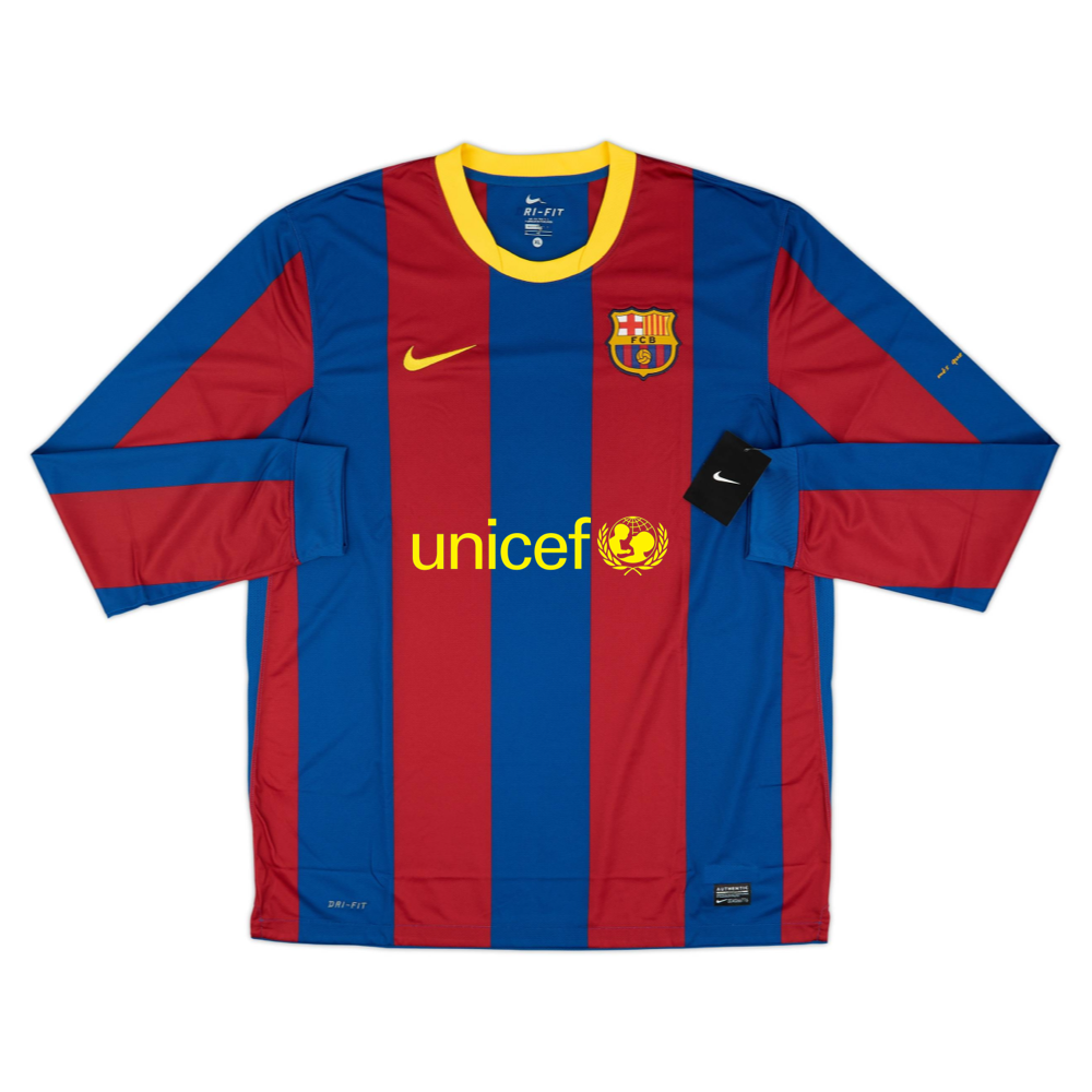 2010-11 FC Barcelona Heim Langarm