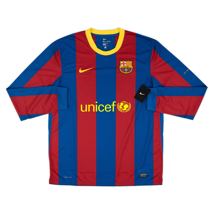 2010-11 FC Barcelona Heim Langarm