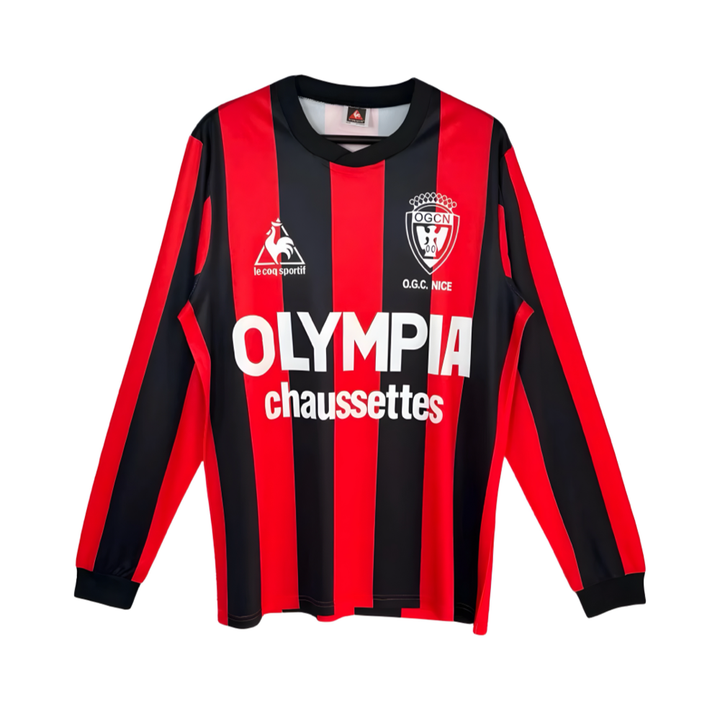 1977-78 OGC Nice Thuis Lange Mouw